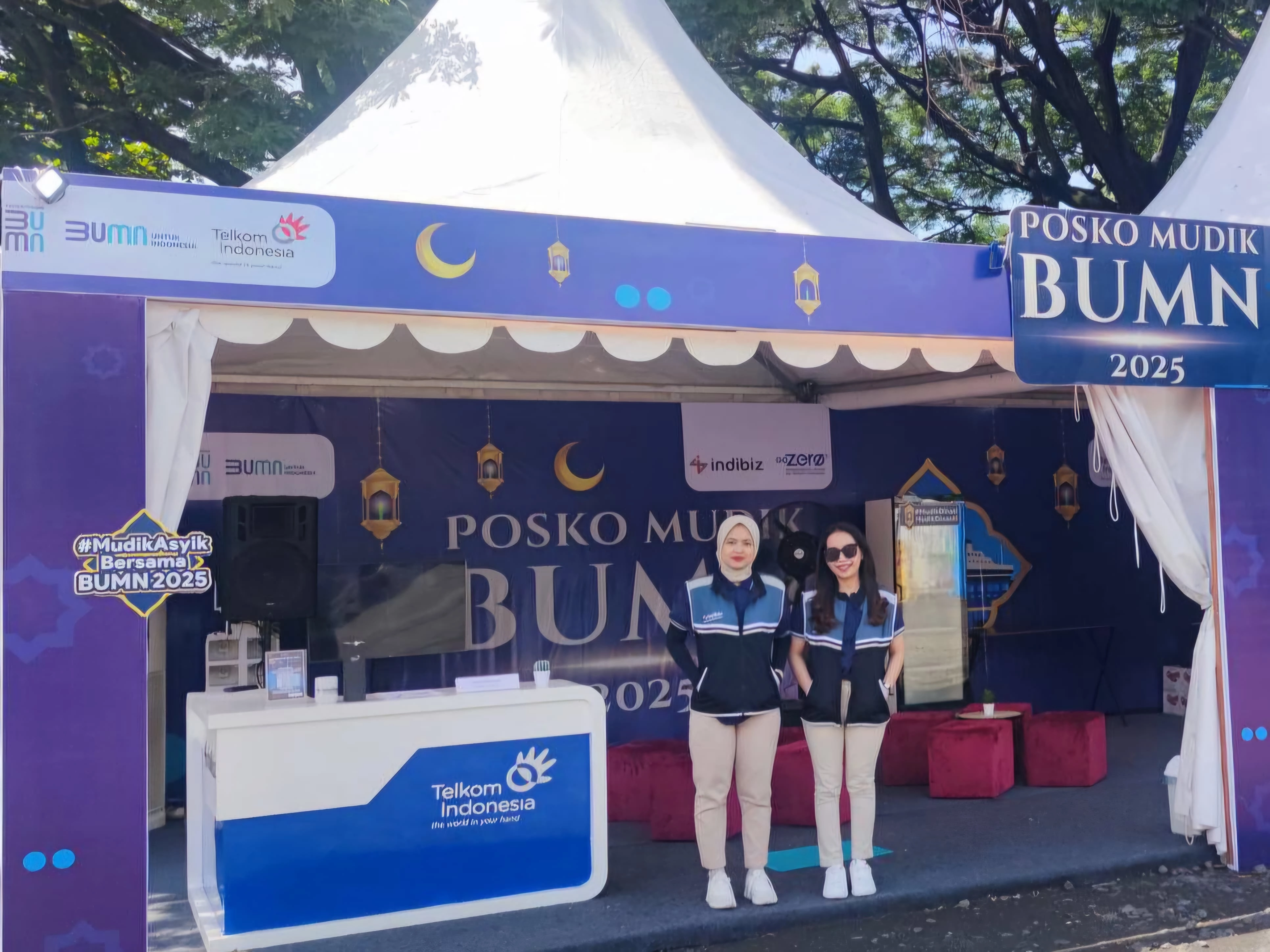 Telkom Melalui IndiBiz Buka Posko Mudik BUMN 2025 di Ketapang, Banyuwangi